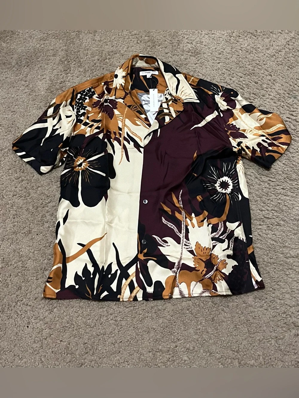 BANANA REPUBLIC STANDARD-FIT SILK RESORT SHIRT